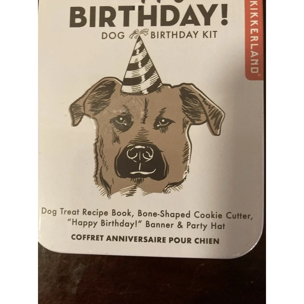 Kobe Happy Birthday‎ Dog Birthday Kit by Kikkerland Sealed